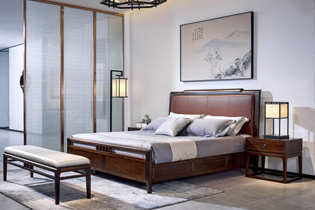 宋檀实木家具，简洁的空间之卧室
